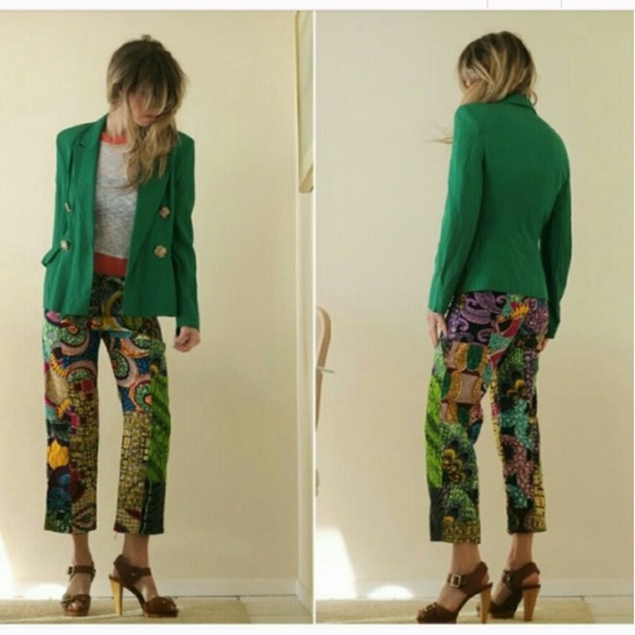 MOSCHINO - Vintage Cheap and Chic Double breasted blazer coat Green, 10 - Picture 11 of 12